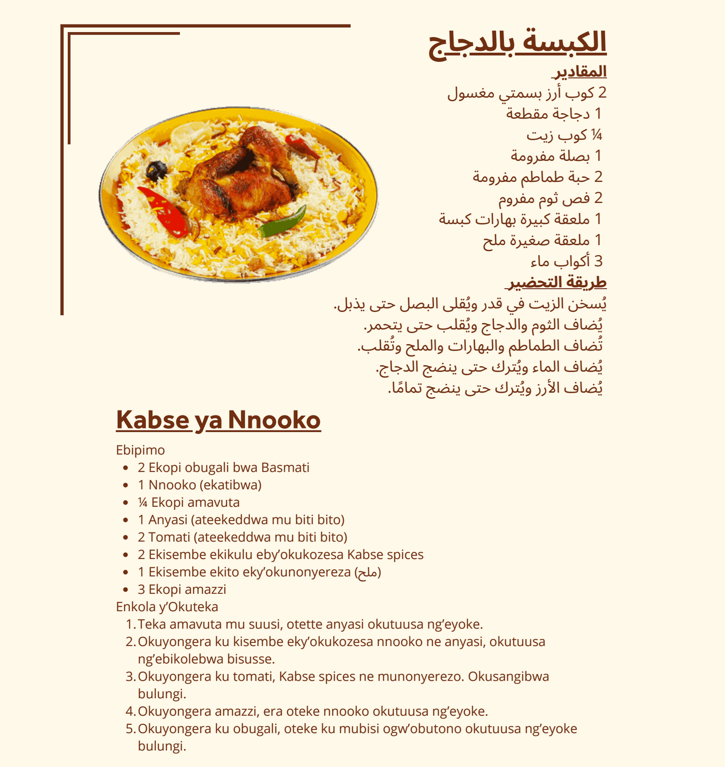 وصفات مجرّبة للعمالة المنزلية بلغتهم الأم